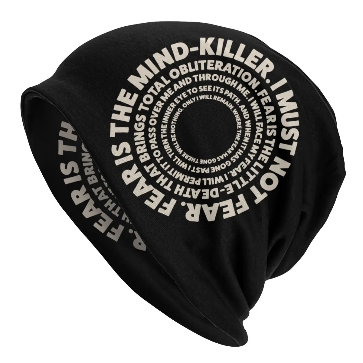 

Dune Litany Against Fear Bonnet Hats Vintage Street Skullies Beanies Hat Movie for Men Women Knitted Hat Spring Dual-use Caps