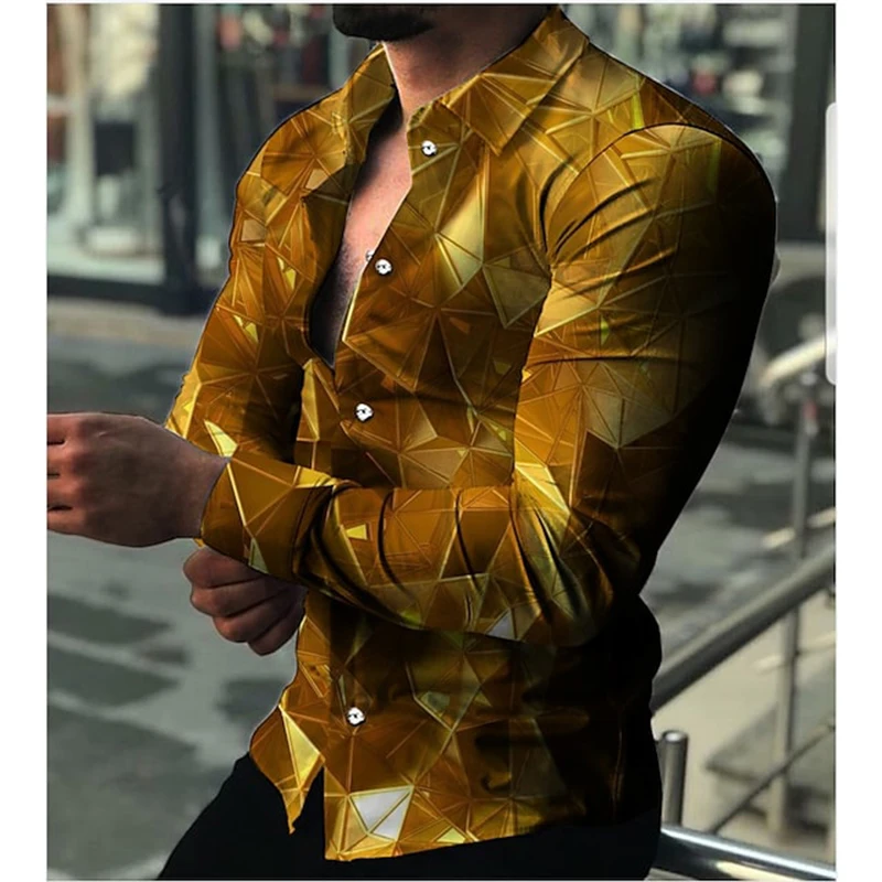 High Quality Luxury Fashion Men Shirts Oversized Casual Shirt Flowers Print Long Sleeve Tops Men's Clothes Prom Cardigan