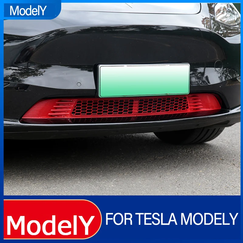 

Anti Dust Proof Inner Grill Cover Car Lower Bumper Anti Insect Net For Tesla ModelY Decoration Auto Car Accessories