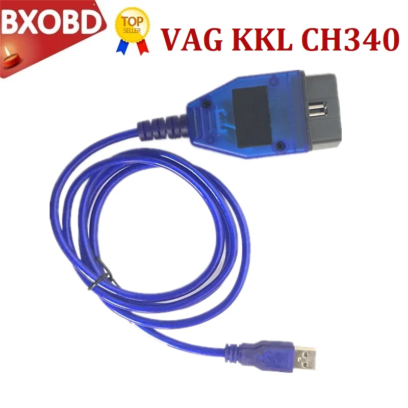Чип CH340 VAG KKL 409 OBD2 USB-кабель для сканирования интерфейса считывание