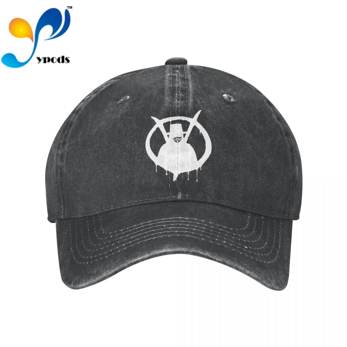 

New Brand Anime V For Vendetta Sticker Snapback Cap Cotton Baseball Cap Men Women Hip Hop Dad Hat Trucker