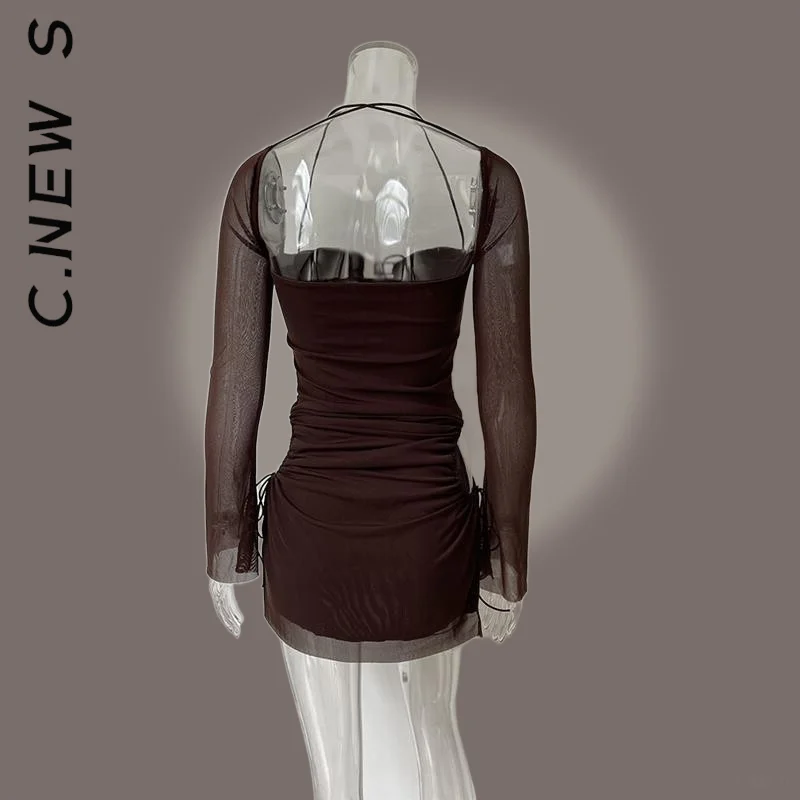 Женское платье с расклешенным рукавом розовое мягкое длинным | Платья