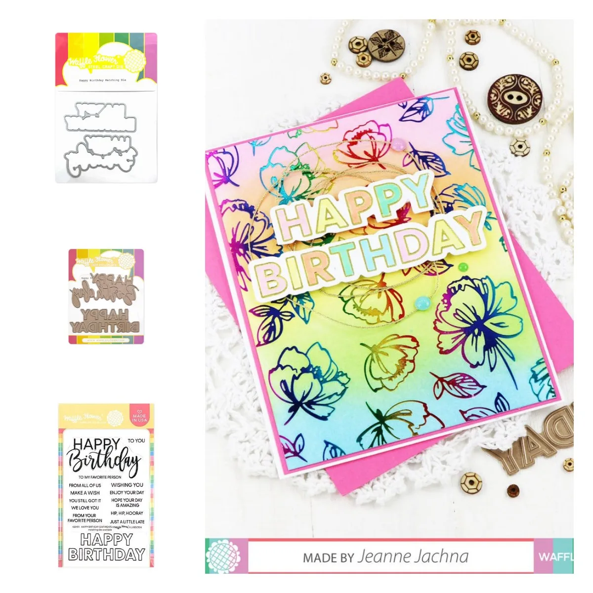 

2022 Summer New Happy Birthday Hot Foil Plate Diy Scrapbooking Paper Cards Making Album Diary Crafts Decoration Embossing Molds