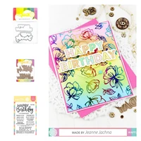 2022 summer new happy birthday hot foil plate diy scrapbooking paper cards making album diary crafts decoration embossing molds