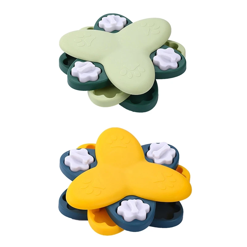 

27RE Interactive Treat Dog Toy Active Food Petals Shape Feeder Kitten Supplies