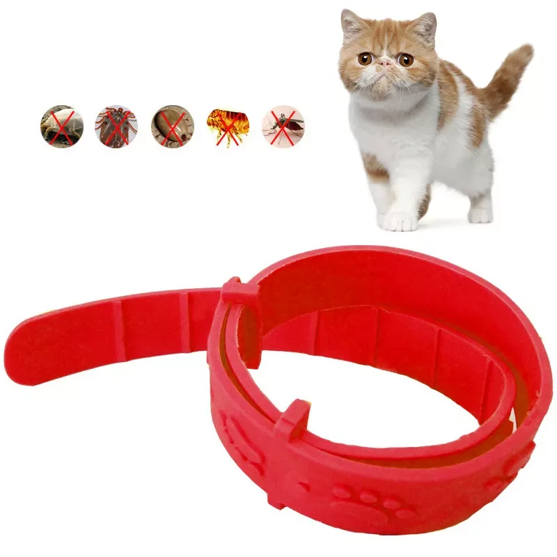 

2022New Pet Cat Collar Adjustable Effective Removal Flea Mosquito Cat Collar Pet Protect Rubber Necklace Kitten Neck Pet Supplie