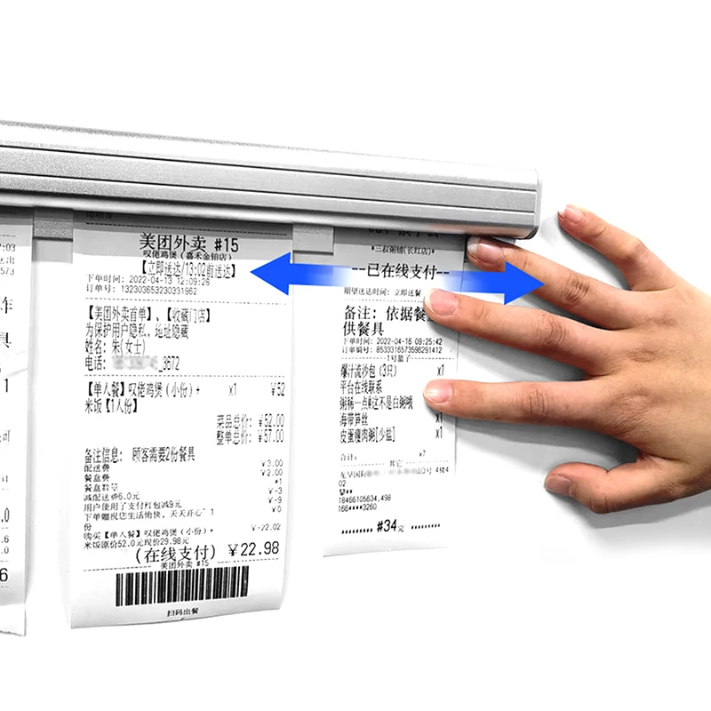 Кухонный органайзер для заказа на вынос держатель билетов меню без отверстий в