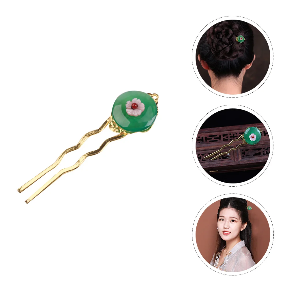 

Шпилька для волос, искусственные палочки для еды, головной убор, винтажная китайская Шпилька, японская женская шпилька, U-образные аксессуары Hanfu, шпильки для волос