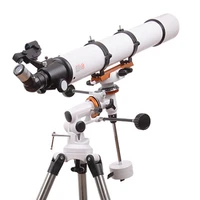 f90080mm astronomical telescope with equatorial mount refraction long focal length large aperture high hd telescope