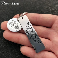 fashion keyring cute car keychain family gift drive safe i need you here with me for husband father boyfriend couples men