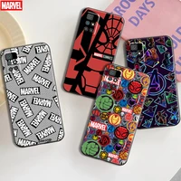 marvel avengers logo phone case 6 5 inch for xiaomi redmi 10 shockproof bumper funda black comics