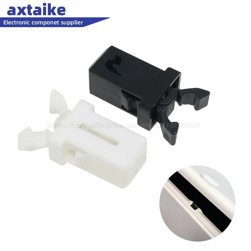 

10PCS Small PR-001 Door Lock Switch Lock For MS Air Conditioner Set Top Box TV EVD DVD Door Cover White Black trash can Snap