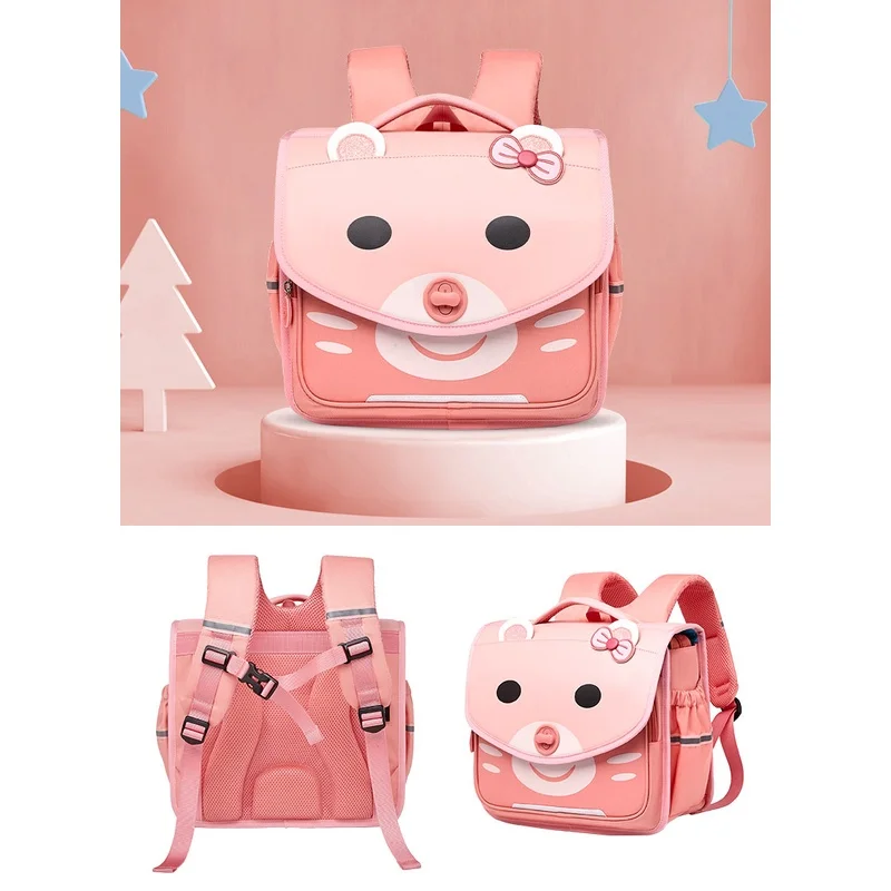 Primary Girl Unicorn Boy Bear Horizontal British Style Cartoon Backpacks New Children Grade 1-5 Students Fashion School Bags Hot