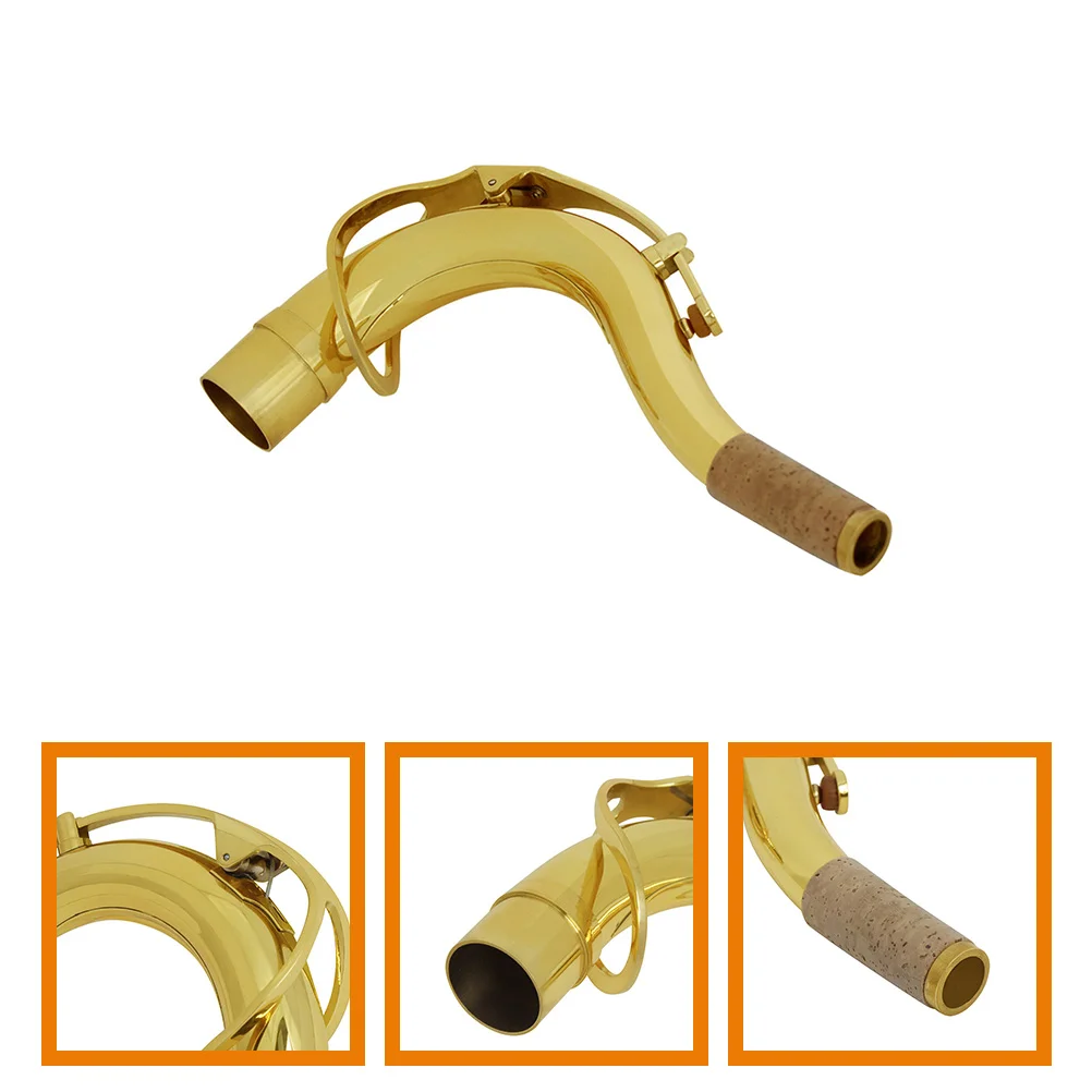 

Saxophone Curved Neck Flat B-tone Saxophone Bend Neck Replacement Saxophone Neck 275mm