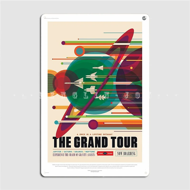 

The Grand Tour Metal Plaque Poster Club Cave Pub Classic Plaques Tin Sign Poster