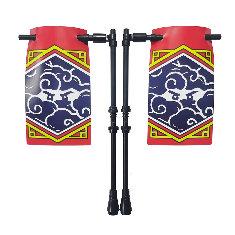 Строительный блок баннер для флагов ниндзя фильм мультяшные кирпичи