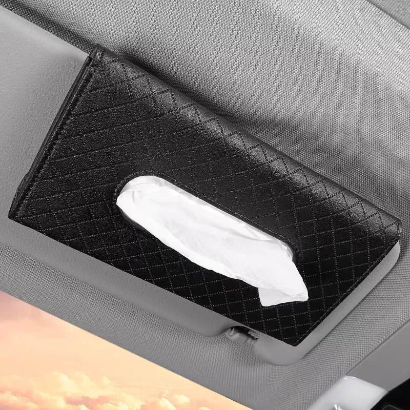 

1 Pcs Car Tissue Box Towel Sets Car Sun Visor Tissue Box Holder Auto Interior Storage Decoration for BMW Car Accessories
