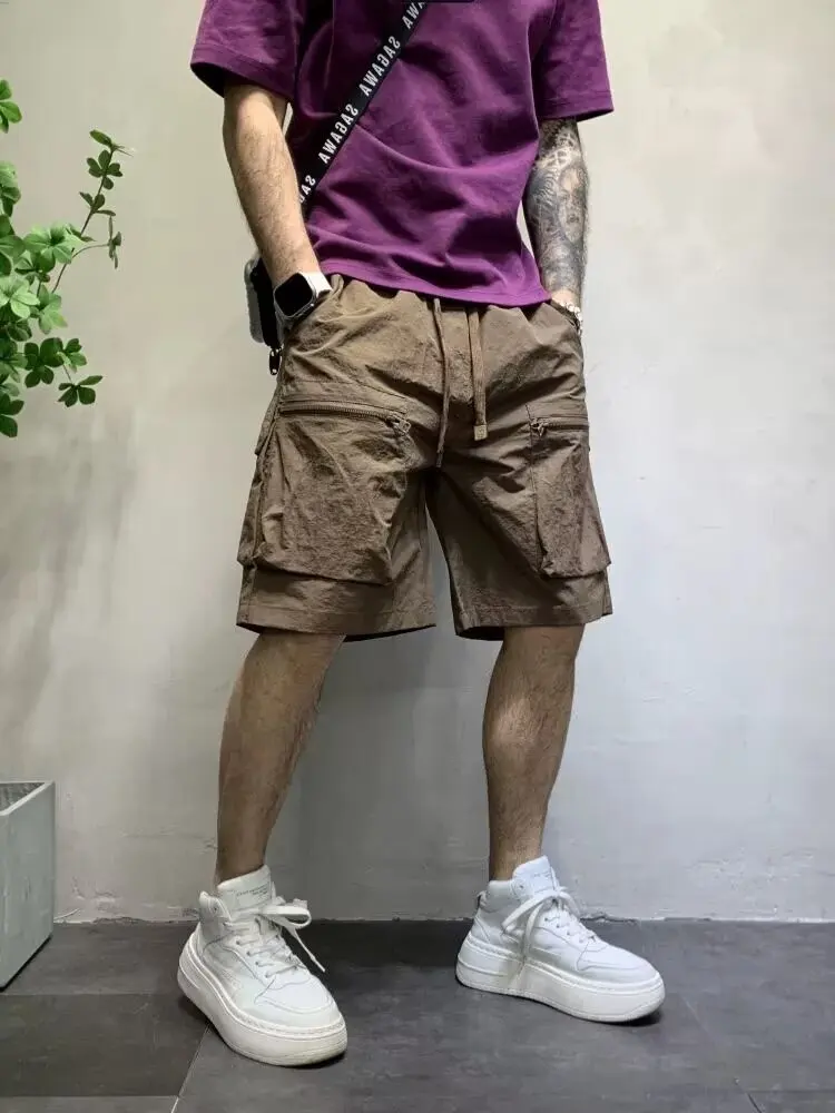 Летние повседневные шорты мужские брендовые популярные стильные свободные