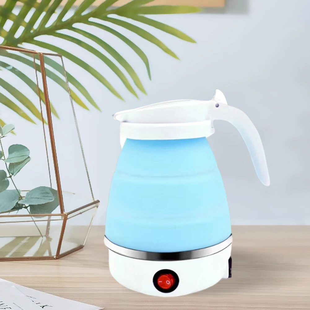 

Electric Water Kettle Portable Folding Electric Kettle Silicone 600W US/EU/UK/AU Easy To Use for Camping Hiking Picnic