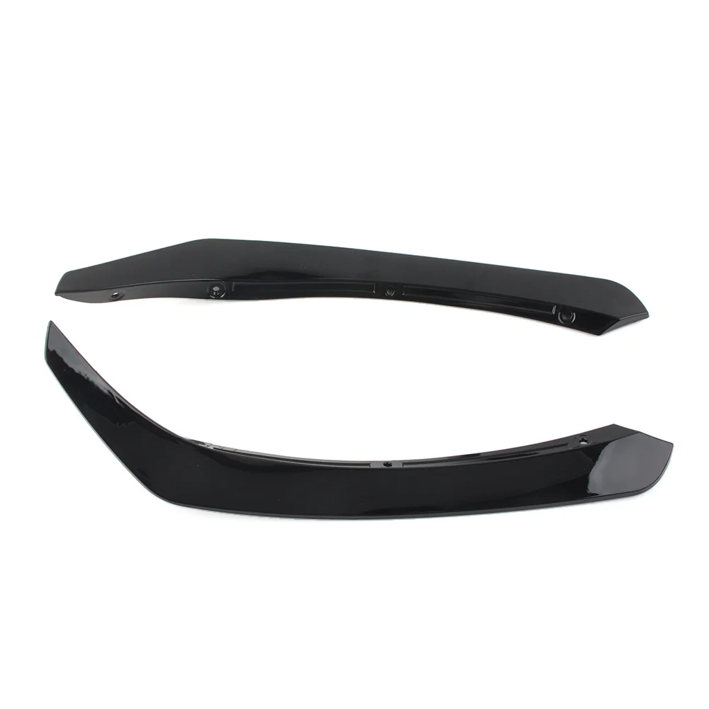 Глянцевый черный автомобильный передний бампер боковая накладка на