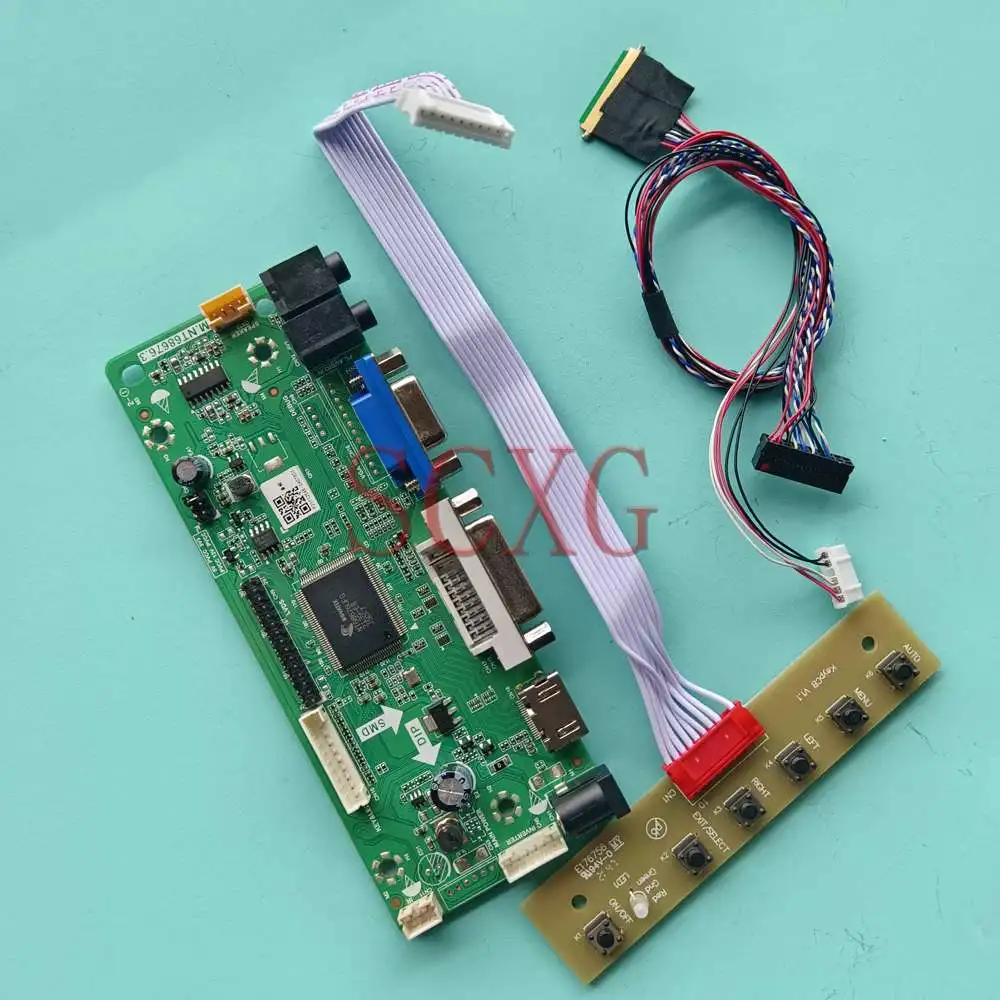 

Display LCD Controller Board DIY Kit Fit LP156WHB-TLC1 LVDS 40 Pin HDMI-Compatible DVI VGA 15.6" Notebook Panel 60Hz 1366*768