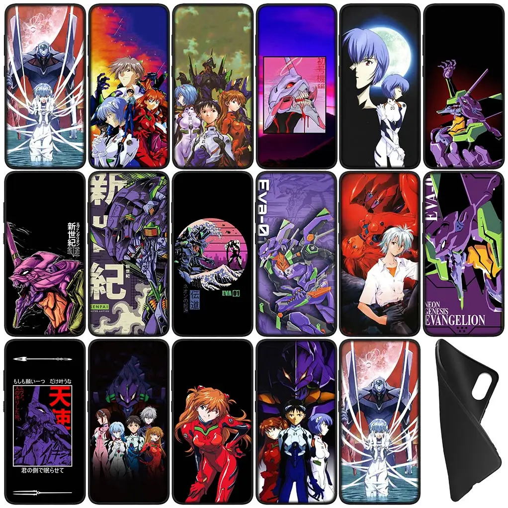 Аниме E-Evangelions EVA Силиконовый чехол для телефона Motorola Moto E32 G30 G50 G60 G40 G51 G52 G41 G42 G71 E7 G100