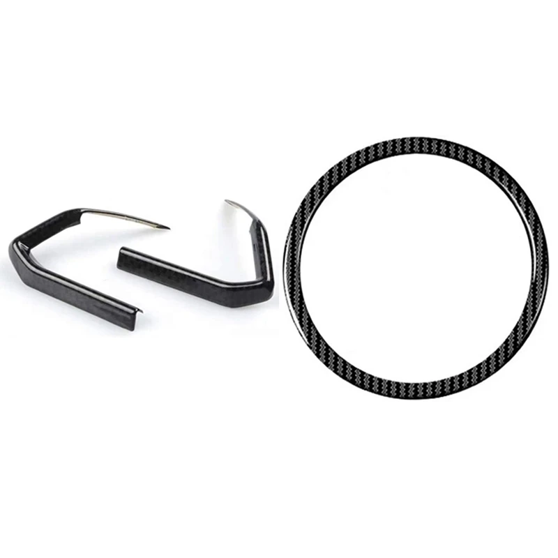 

Interior Steering Wheel Button Sequin Decorative Cover With Steering Wheel Ring Logo Decal Trim Cover Sticker Moulding