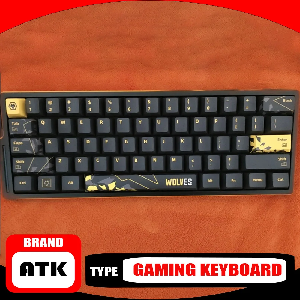 Фото ATK EDGE 63HE Клавиатура с магнитным переключателем на заказ 8K Скорость закатания из алюминиевого сплава с возможностью горячей замены RGB RT 0,01 мм Игровая клавиатура Плеер Подарки №1