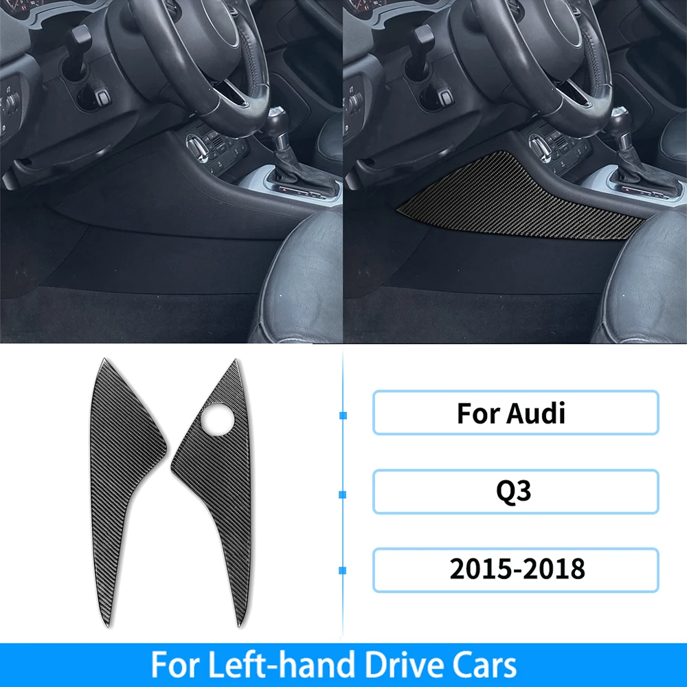 Для Audi Q3 2015 2016 2017 2018, внутренняя наклейка из углеродного волокна, приборная панель, центральная консоль, панель переключения передач, Стайлинг, автомобильные аксессуары