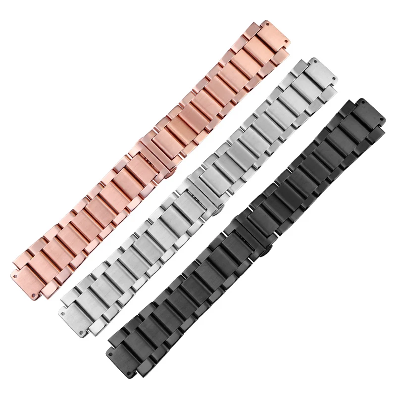 For Hublot Yubo Watch Strap Big Bang Classic Fusion Men Women Solid Stainless Steel Watchband Bracelet 27mm*19mm