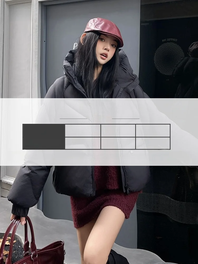 Duck Puff Feeling Тыквенный цвет Пуховик Женское зимнее высококачественное пуховое