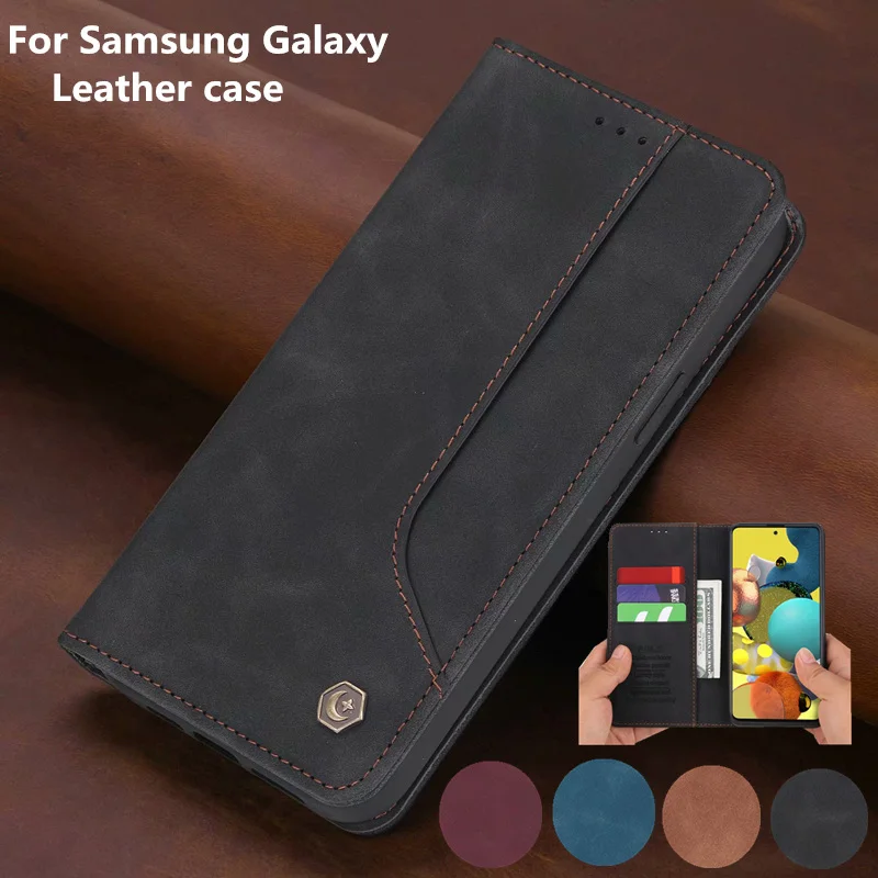 

Роскошный кожаный флип-чехол для Samsung Galaxy A50 A70 A40 A10 A20E A20 A21S A51 A71 A31 A41 A11 M31 S M51 S20 FE S10 Note 2022 FO6