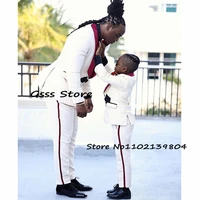 boys suits for wedding tuxedo white clothing kids birthday party formal blazer sets 2 piece jacket pants