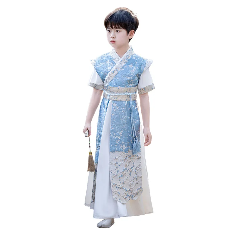 Уличная одежда повседневный Китайский традиционный халат ханьфу платье для
