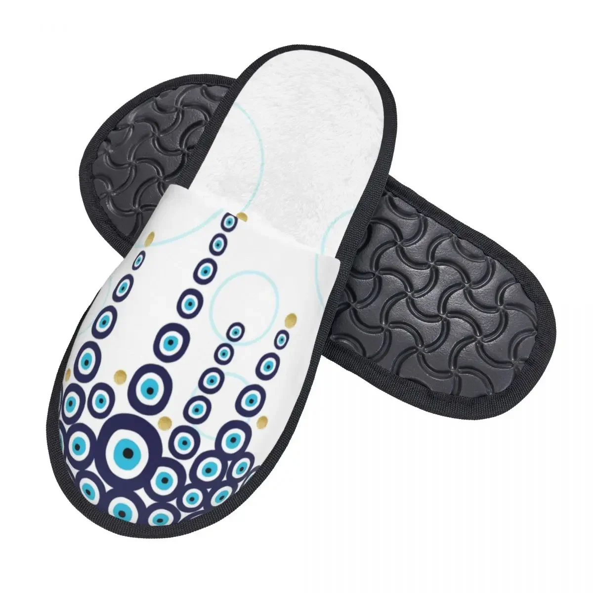 Средиземноморские подвесные тапочки с бусинами Уютные теплые пушистые из пены