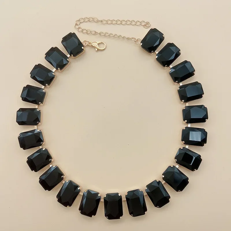 Модный ретро красочный полный бриллиантов геометрический кулон браслет женская