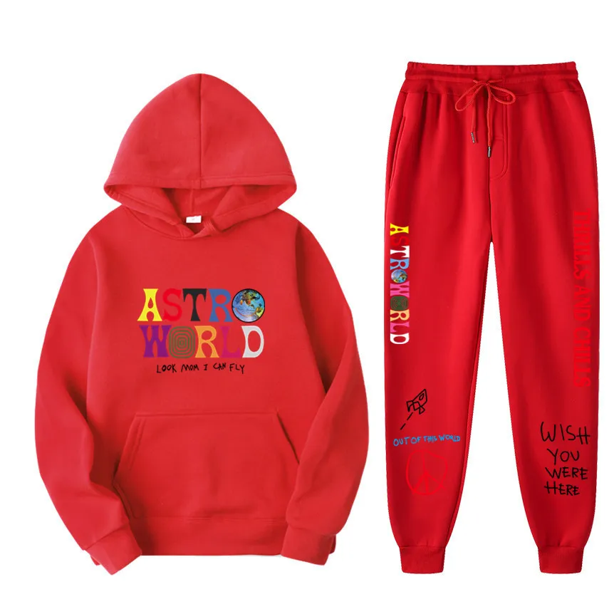 2023 New Fashion Hoodie Sweater Set Letter Hip Hop Astroworld Hoodie Street Apparel Men's and Women's Sweatshirt
