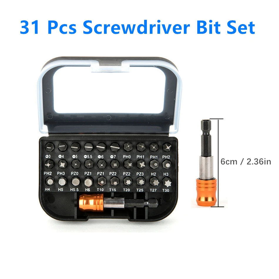 

Quality 31 In 1 Screwdriver Set Precision Mini Screwdriver Bits Kit Outdoor Home Portable Appliances Repair Hand Tools Kit