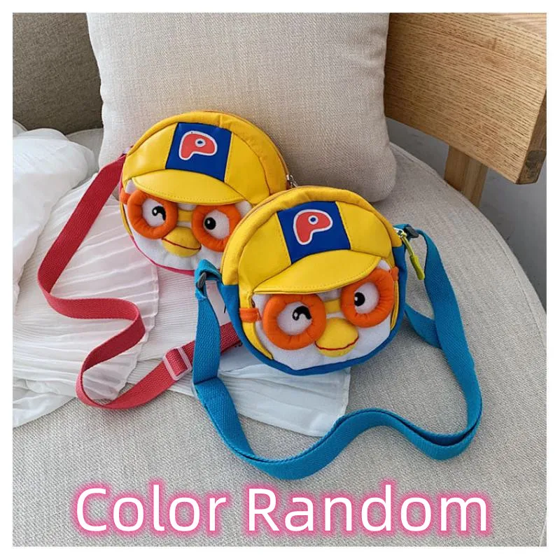 

Мультяшная Холщовая Сумка На Одно Плечо Pororo, маленькая кукла пингвина, необходимая для детского сада, рождественские подарки для детей