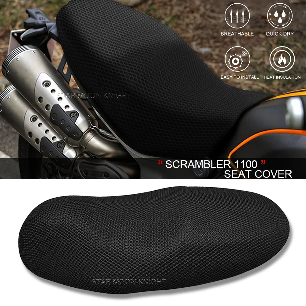 

Seat Cushion Cover For Ducati Scrambler 1100 Scrambler1100 Sport Pro special 2019 2020 Motorcycle 3D Breathable Mesh Seat Cover
