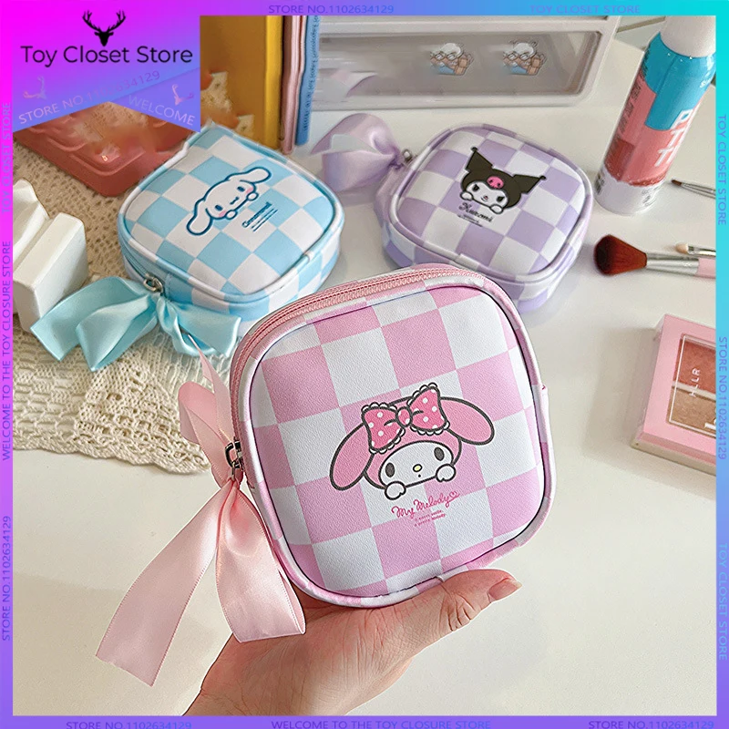 

Портативная сумка Sanrio из искусственной кожи с аниме Мой мелодией, Водонепроницаемая мини-сумка для девочек с героями мультфильмов, сумка дл...