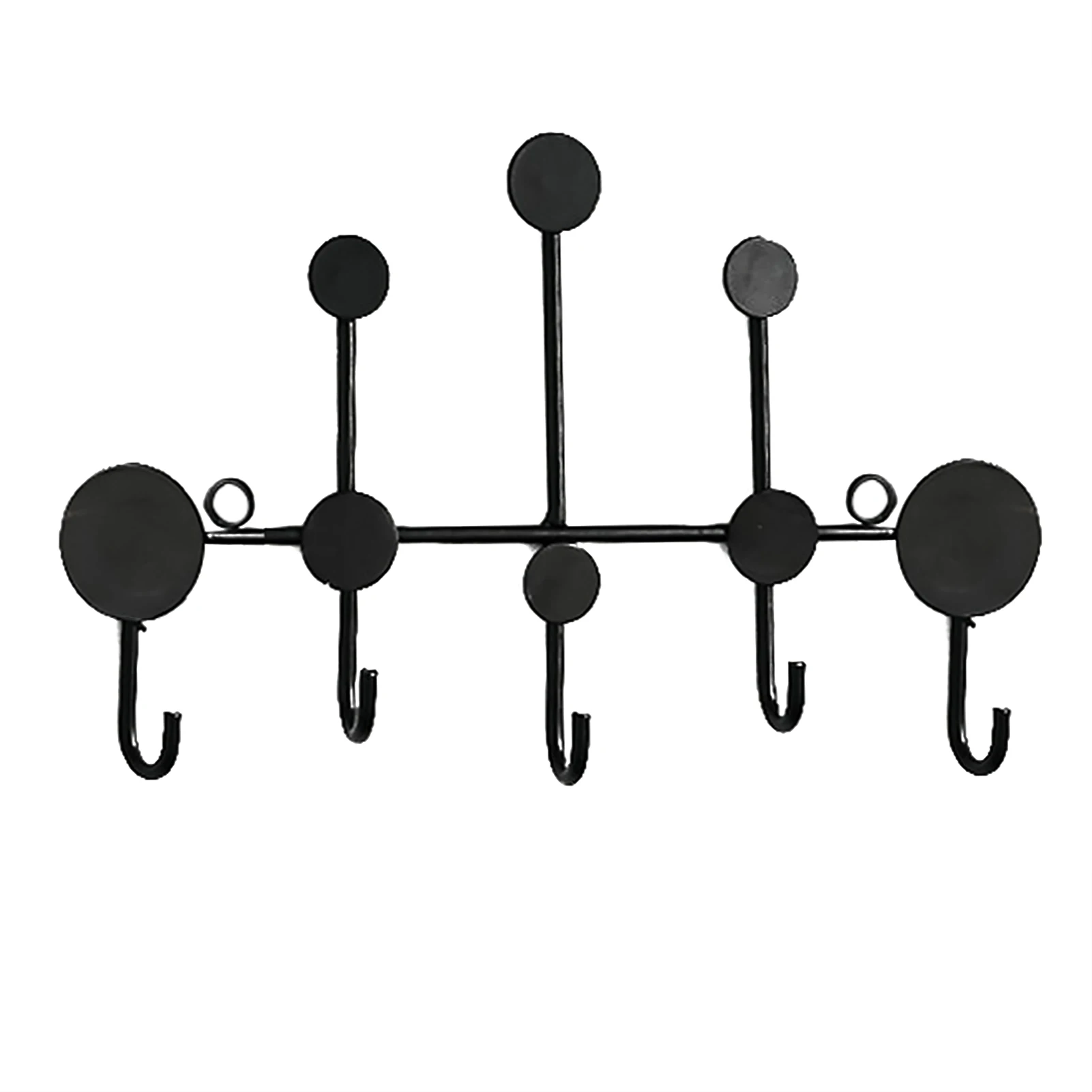 

With 5 Hooks Cloakroom Home Decor Iron Art Multi-functional Easy Install Accessoires Wall Mounted Coat Rack Entrance Durable