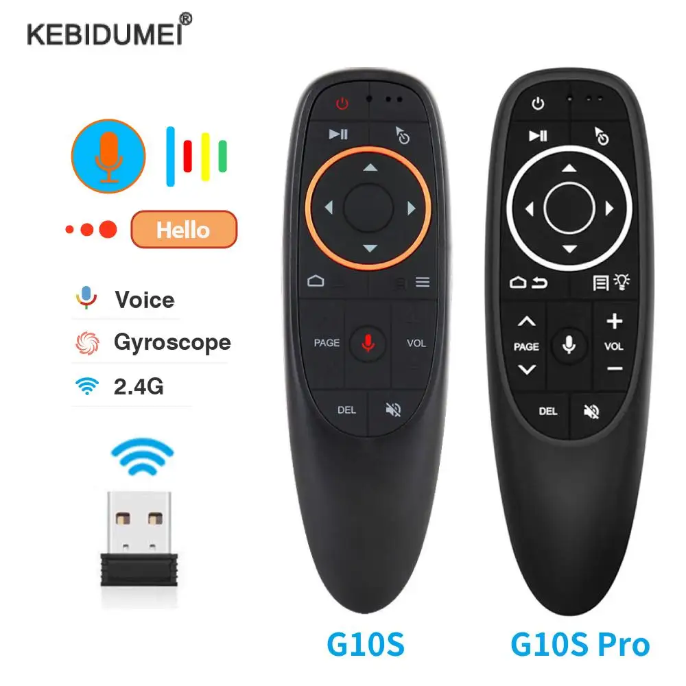 Пульт-аэромышь G10S/G10S Pro, 2,4 ГГц, с гироскопом