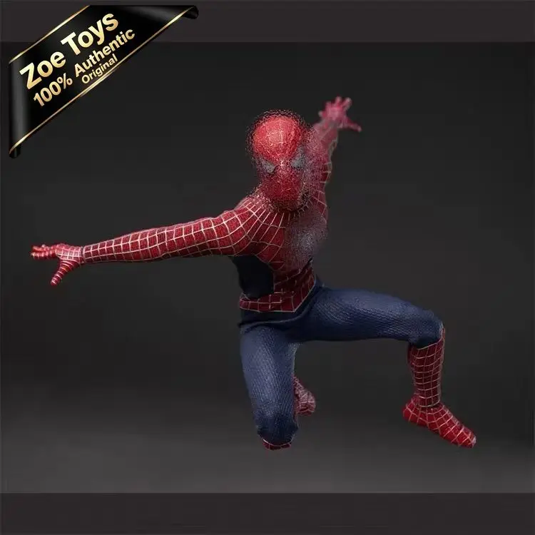 Фото В наличии: Коллекционная фигурка WELIKE WEB SLINGER WLT04 или WLT05 Тоби Магуайра (Человек-паук) в красном костюме, масштаб 1/12. Идеальный подарок для фанатов. №4
