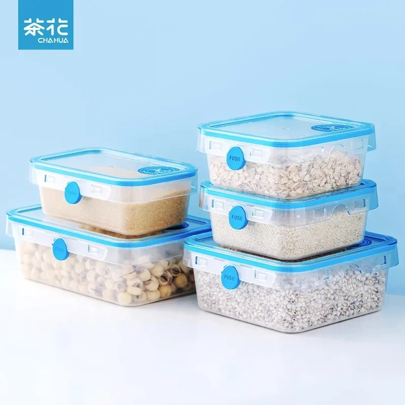 

CHAHUA Food Preservation Box Sealed Storage Box Antibacterial Refrigerator Dedicated Plastic Microwave Heating Work Lunch Box