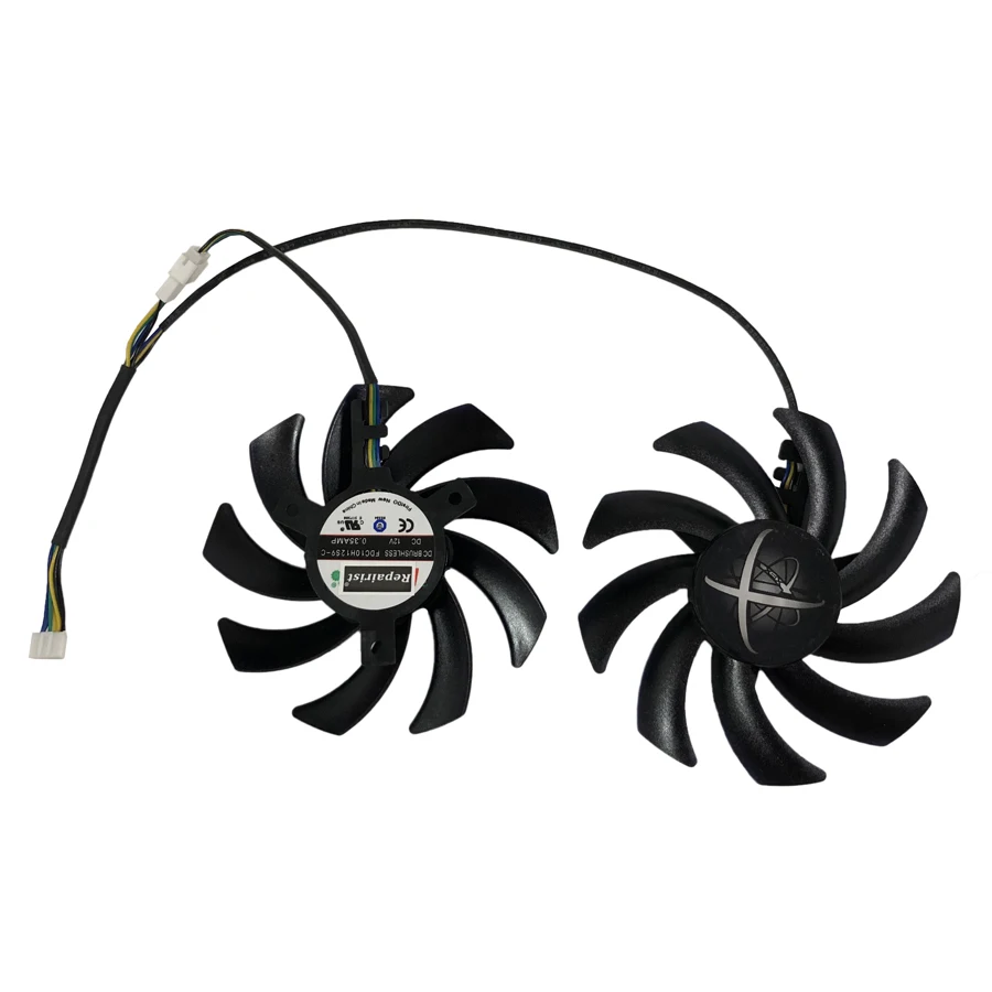 Кулер VGA для видеокарты XFX R9 390/390X 8G RX480 RX470, 2 шт./компл.