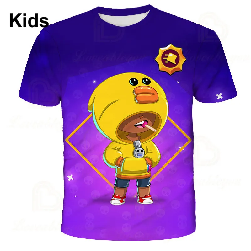 

Kids T Shirts Star Game Crow Leon Tara Print Baby T Shirts Funny Cool Boys Girls Summer T Shirts Children Birthday Gift