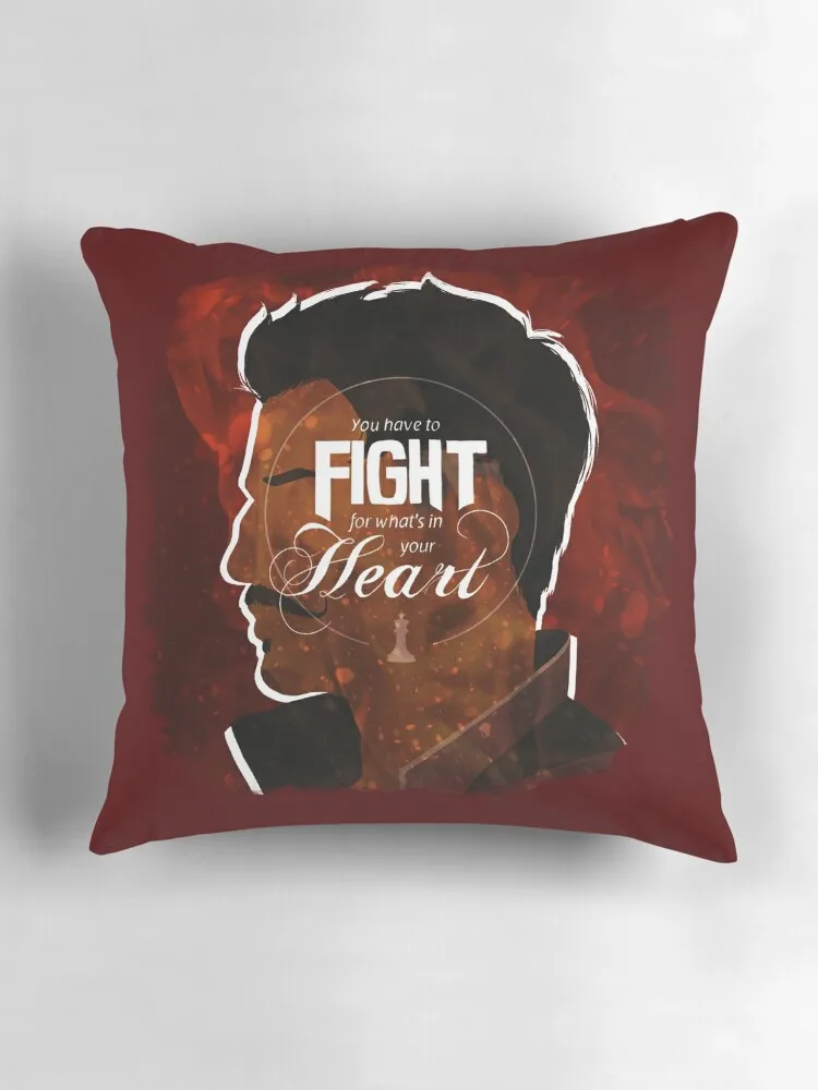 Декоративная подушка в форме сердца новый год