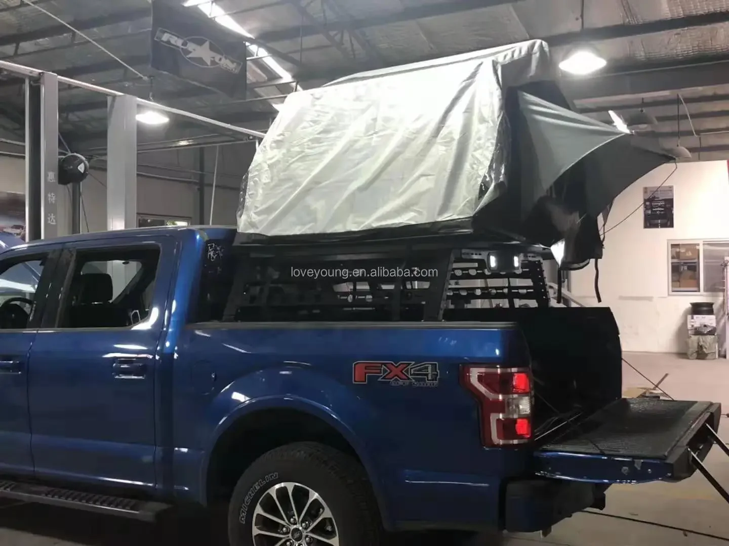 Багажник на крышу автомобиля LOVEYOUNG Q235 из стали с LED-подсветкой, регулируемый, для грузовиков и пикапов! (art.: 3920dc95573fc) - 3920dc95573fc