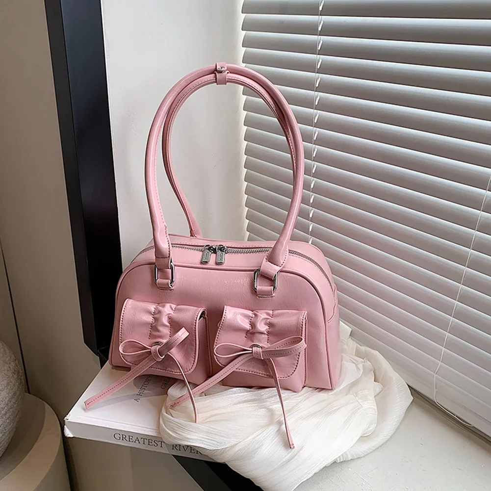 Женские модные сумки с двумя карманами из искусственной кожи модная сумка через